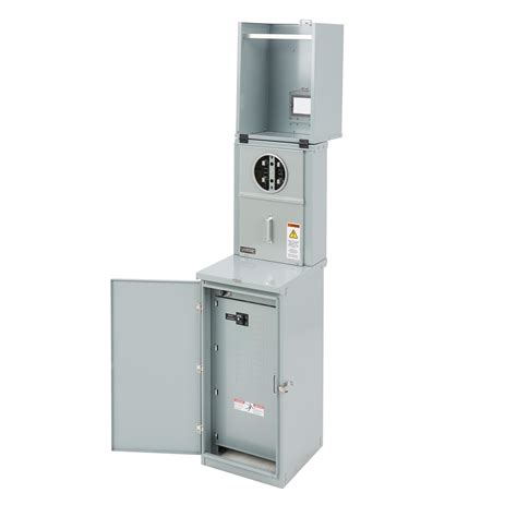 electric meter box pedestal|100 amp pedestal meter panel.